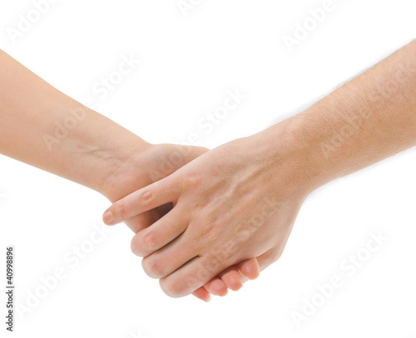 Obraz Man and woman hands