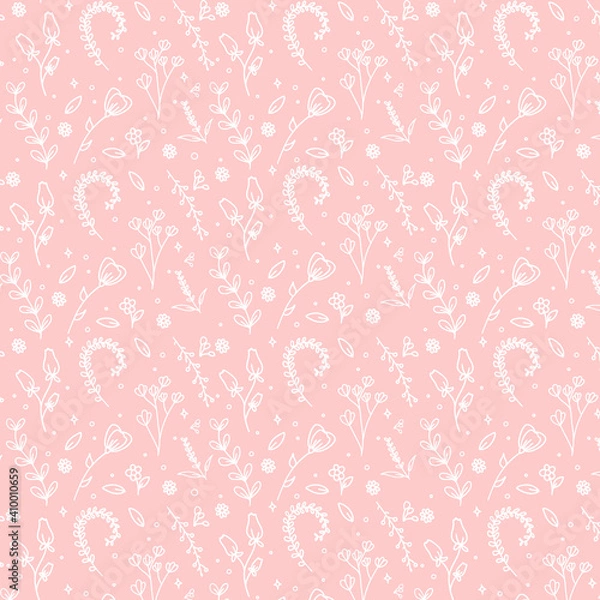 Obraz Pink floral pattern
