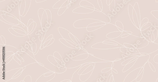 Fototapeta Seamless floral abstract delicate pattern. Vector texture in pastel colors