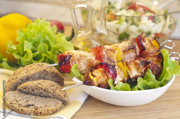 Obraz Grilled salmon