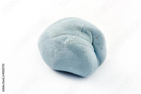 Fototapeta Blue tack over white