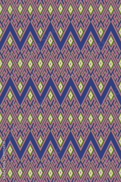 Fototapeta Thai pattern design, Vector illustration