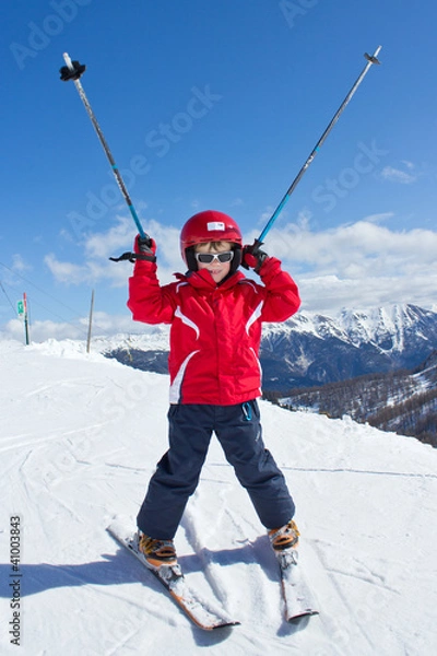 Obraz Joie de skier