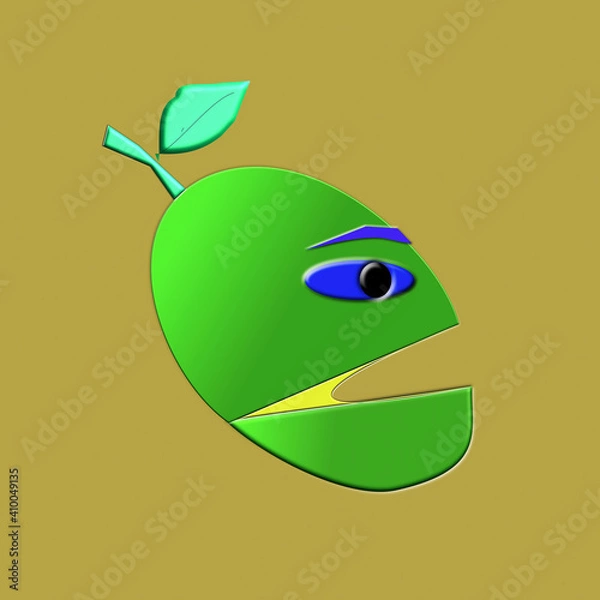 Obraz cute green mango
