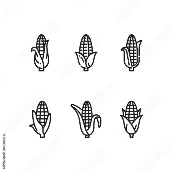 Fototapeta Corn Line Icon Vector. Corn Symbol Vector