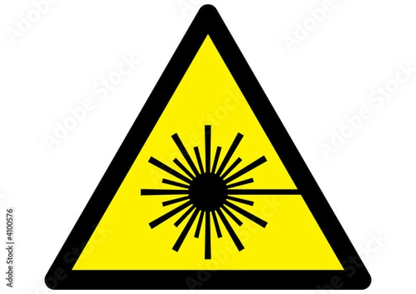 Obraz Laser Warning Sign