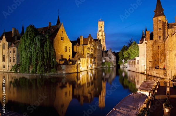 Obraz Rozenhoedkaai in Bruges, Belgium
