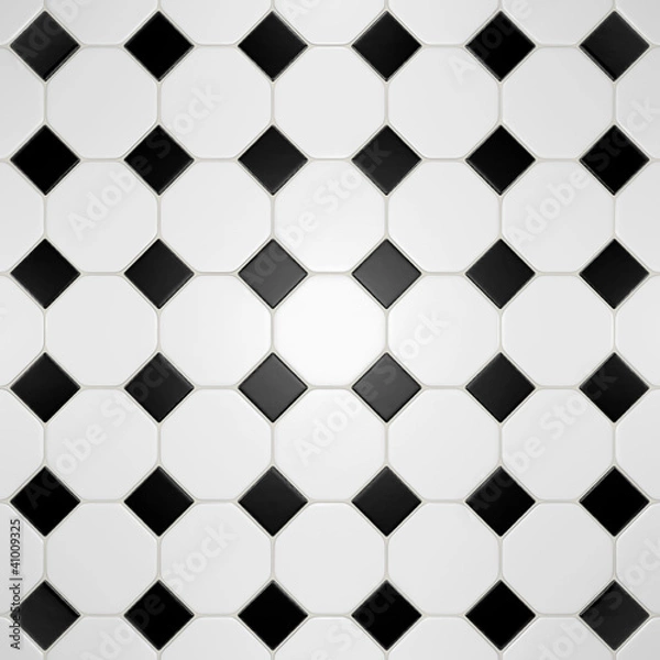 Obraz Carrelage Noir et Blanc