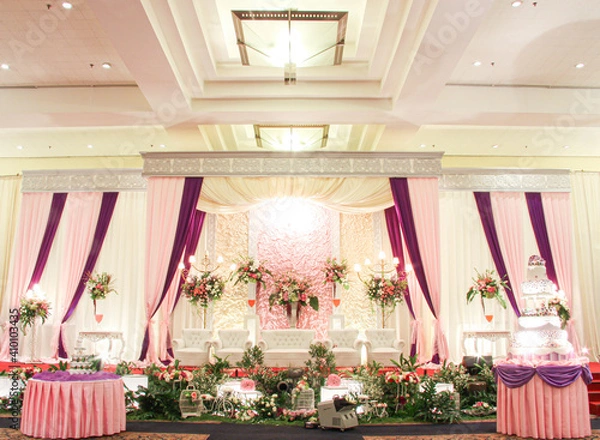 Obraz decoration of the wedding stage