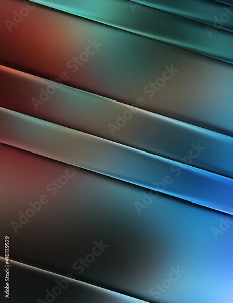 Fototapeta Sophisticated  pretty background with colorful glow. Cool design template with glowing lights and vibrant colors. Luxurious smooth diagonal presentation wallpaper.