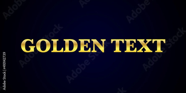 Fototapeta Gold alphabetic fonts  on a black background. Vector illustration