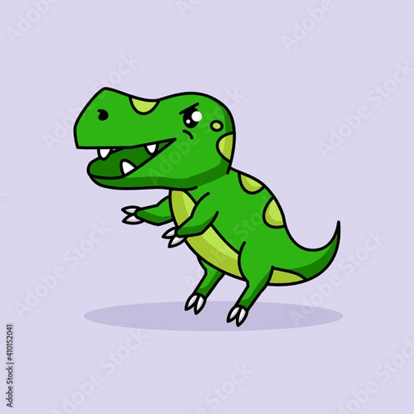 Fototapeta Cute T-Rex dino mascot design