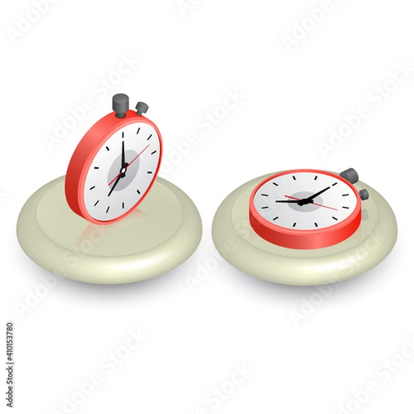 Obraz Set of stopwatch icons