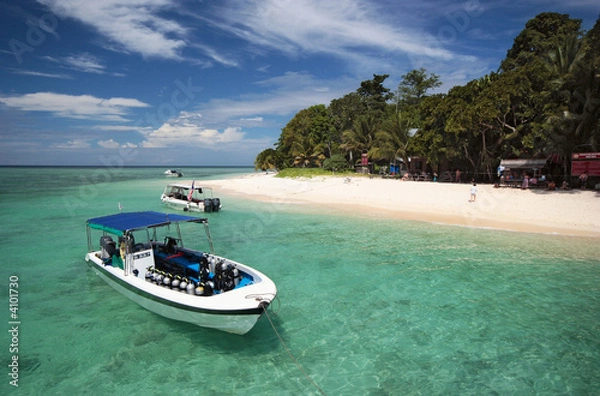 Obraz Boat By The Beach