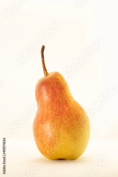 Fototapeta Yellow pear isolated on white background