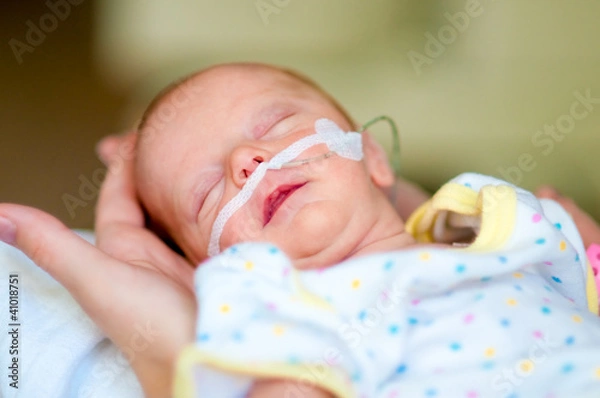 Obraz Frühgeborenes gehalten