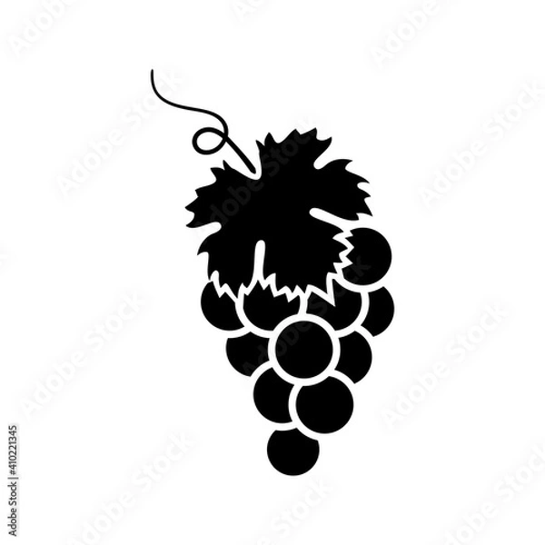 Obraz grapes with leaf