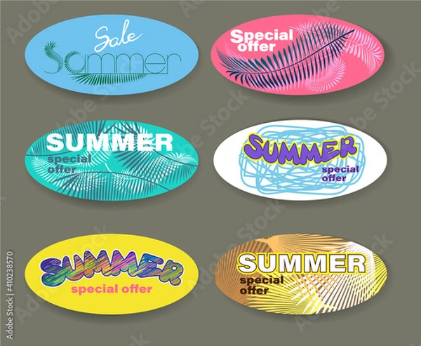 Obraz Set of graphic elements