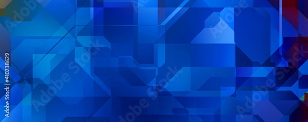 Fototapeta Abstract geometric wallpaper. Geometrical colorful shapes. Polygonal background. Digital illustration of a tech layout.