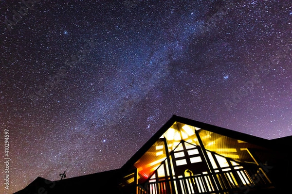 Obraz 野付半島の星空