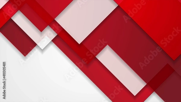 Obraz Red grey tech corporate material geometric background