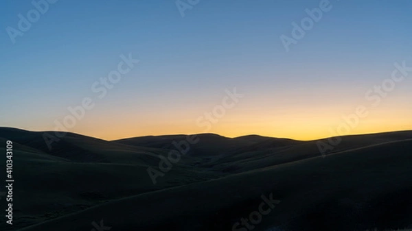 Obraz Sunset Steppe Mongolia