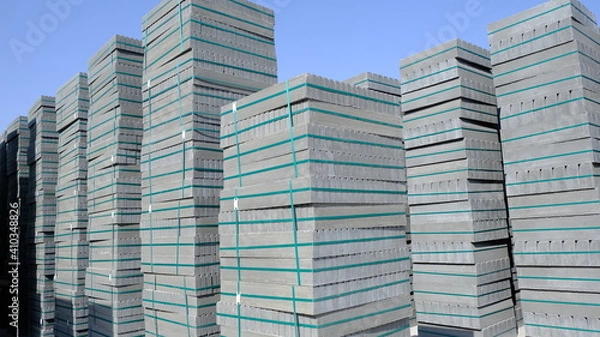 Obraz curb stone ready to dispatch to the site