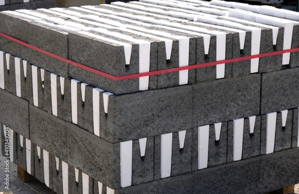 Obraz insulated concrete block ready to dispatch to site