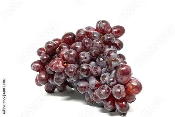 Obraz red grapes isolated on white