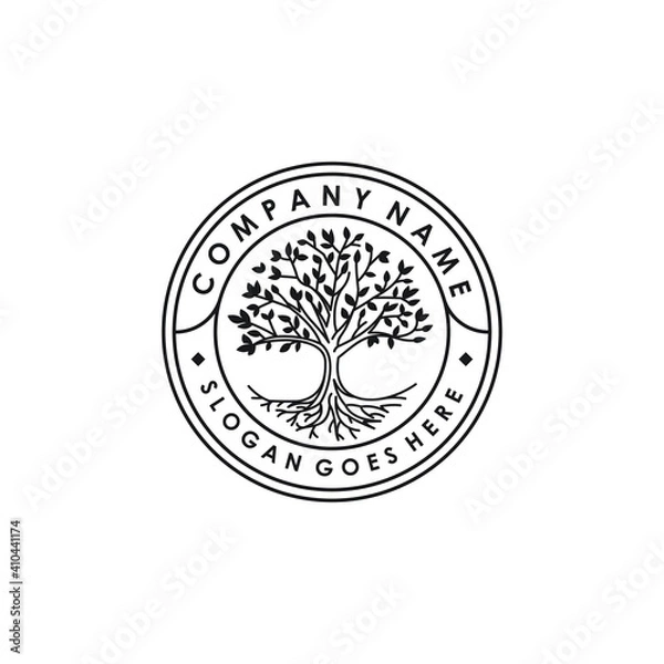 Obraz Tree logo design