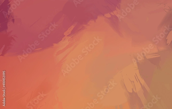 Fototapeta Abstract background of colorful brush strokes. Brushed vibrant wallpaper. Painted artistic creation. Unique and creative illustration.