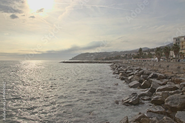Fototapeta coastline with rocks
