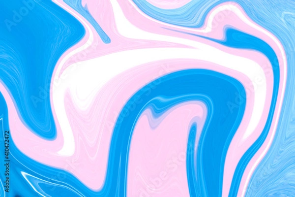 Fototapeta Transgender colors in marble abstract background texture. Graphic pattern with blue, pink, white color to use for backdrop floor ceramic counter tile interior and fabric.
