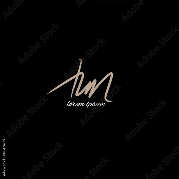 Fototapeta ai vector signature style handwriting logo