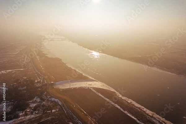 Obraz Sunset wistula river