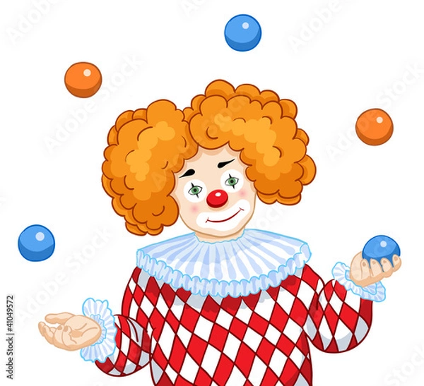 Fototapeta A Juggling Clown