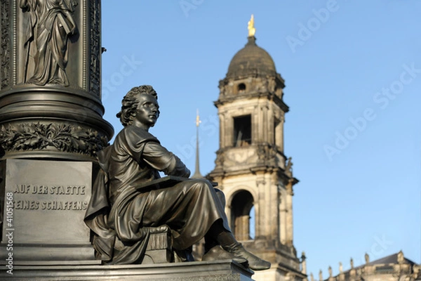 Fototapeta Dresden Denkmal Ernst Rietschel Detail