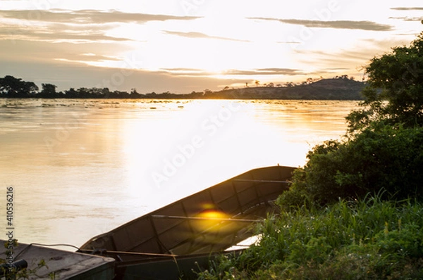 Obraz Atardecer en el lago