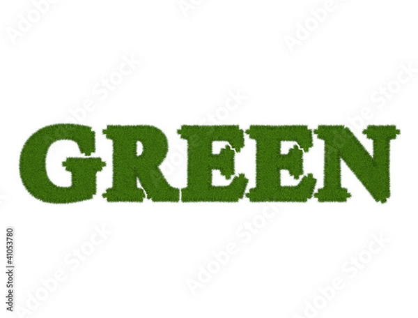 Fototapeta Слово из травы