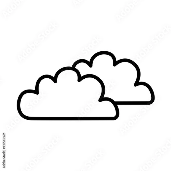 Obraz cloudy icon design vector template