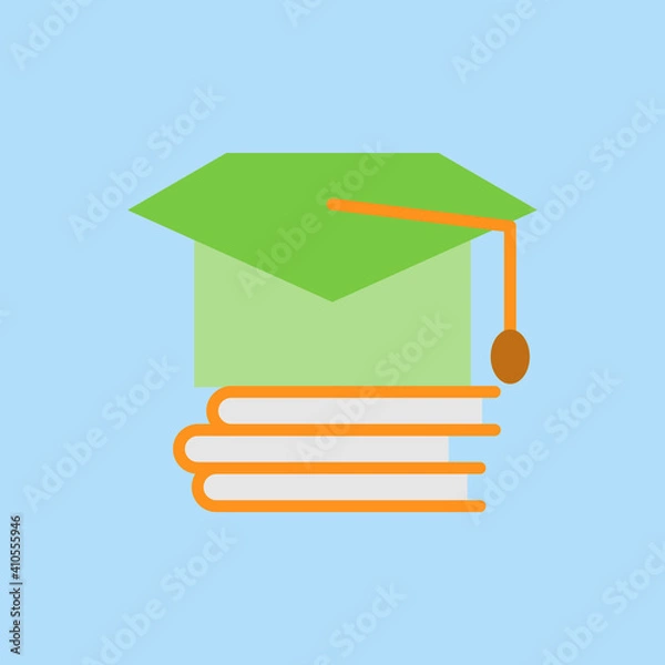 Fototapeta Flat design knowledge. Vector Illustration for mobile app, website.