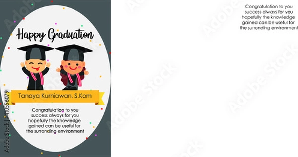 Obraz greeting card for graduation model two