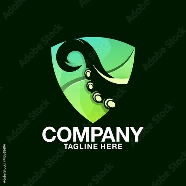 Obraz kraken security logo design