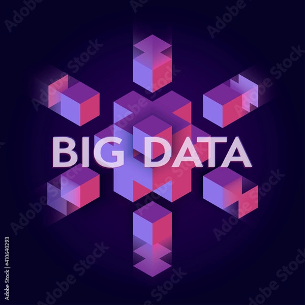 Obraz BIG DATA. Vector illustration.