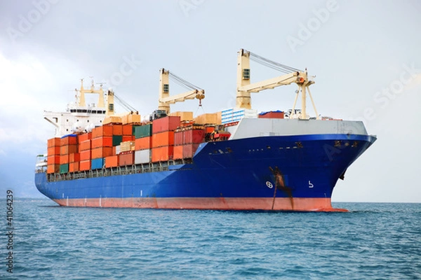 Fototapeta statek kontenerowy