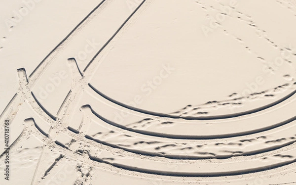 Obraz Abstract;  dead end, about face, pattern in the snow