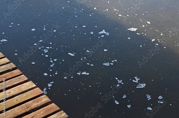 Obraz ice on a lake