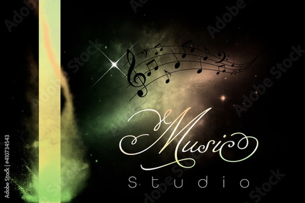 Obraz Music Studio DJ Speaker Background