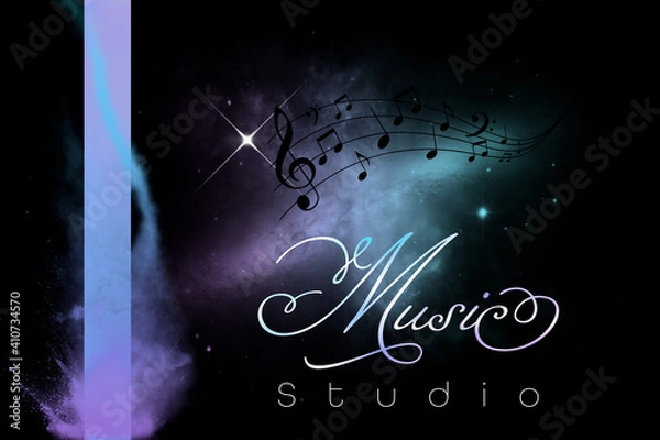 Obraz Music Studio DJ Speaker Background