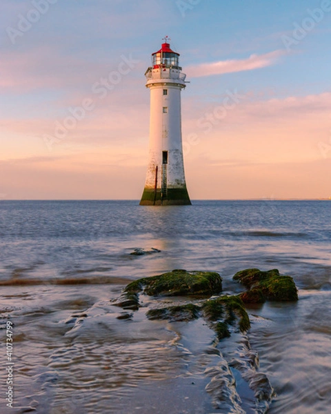 Obraz lighthouse at sunset